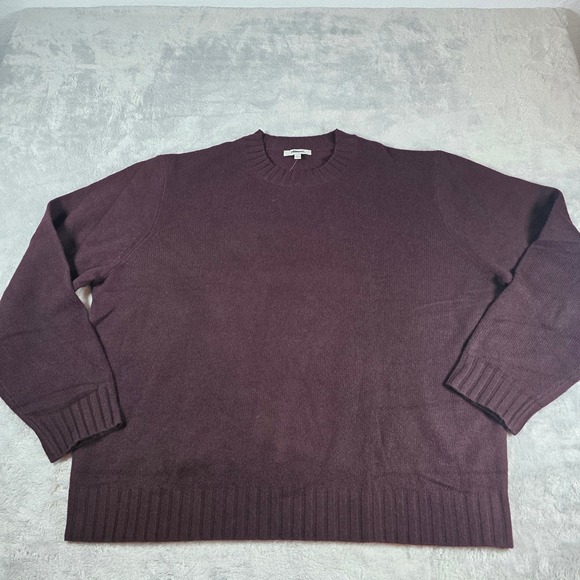 Madewell Mens XXL Burgundy 100% Heritage Merino Wool Crewneck Sweater - Picture 9 of 11